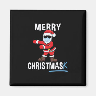 God jul - Dancing Santa Mask Jul Magnet