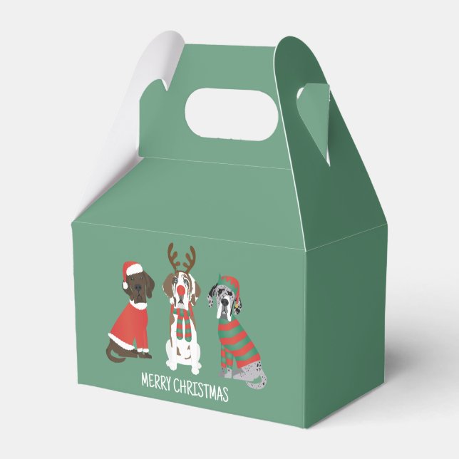God Jul Danska Doggar Presentaskar (Framsidan Sidan)