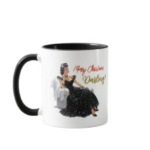 God jul Darling (Personlig) Mugg