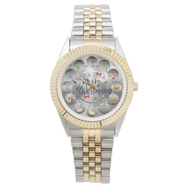God jul ~ de tolv juldagarna ~ armbandsur (Framsida)