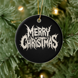 God Jul Death Black Metal Goth Musik Xmas Julgransprydnad Keramik