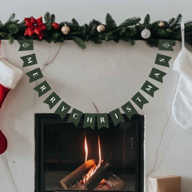 God jul Decor Simple Modern Vimplar (Skapare uppladdad)