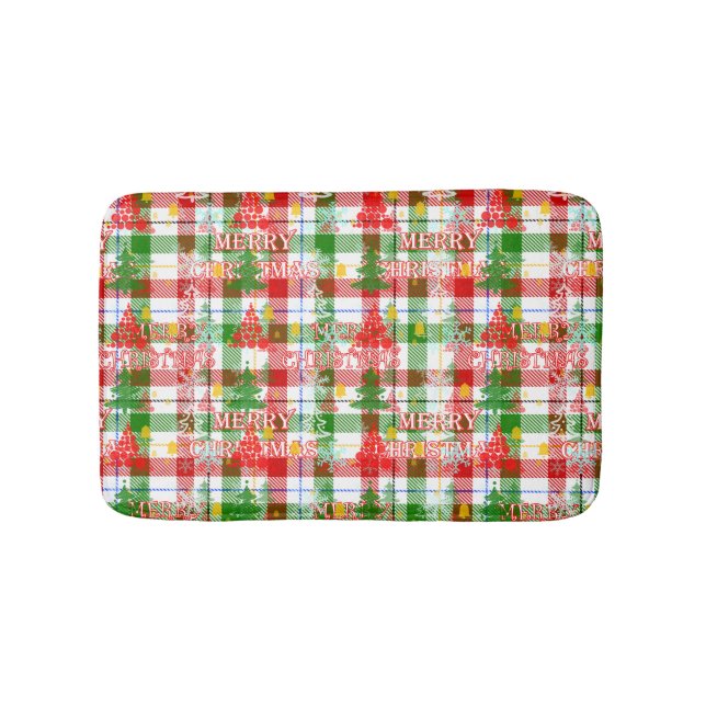 God jul Decorative Play Tartan Badrumsmatta (Framsidan)