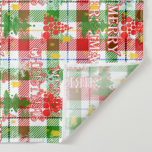 God jul Decorative Play Tartan Tyg