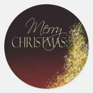 God jul-dekal runt klistermärke