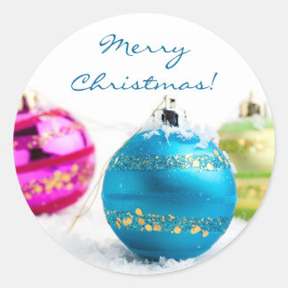 God jul-dekal runt klistermärke