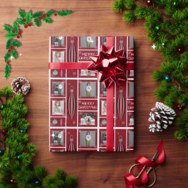 God jul dekoration 4, anpassningsbar foto presentpapper