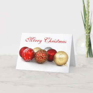 God jul Dekorations Baubles Helgkort