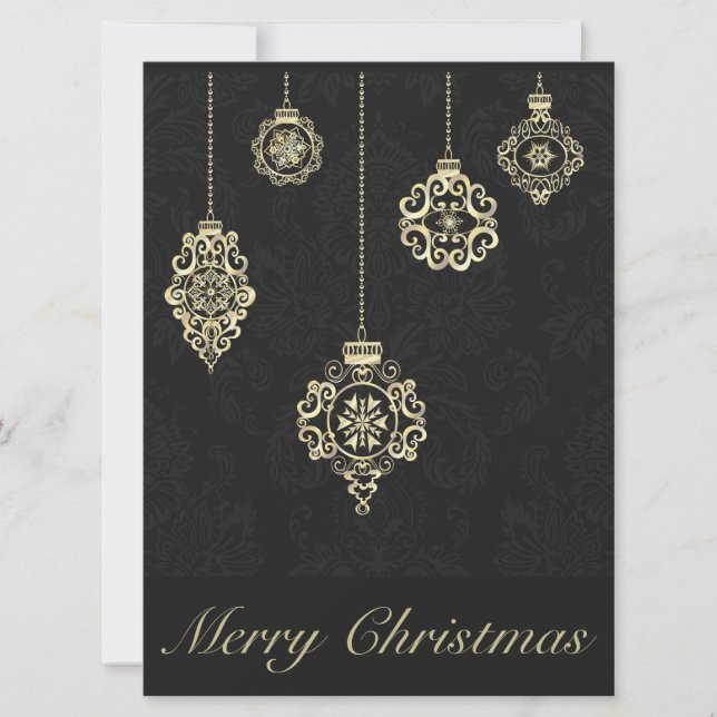 God jul dekorativ geometri för Ro Guld (Framsida)