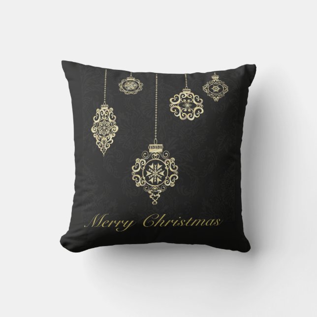 God jul dekorativ geometri för Ro Guld Kudde (Framsida)