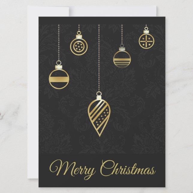 God jul dekorativ Guld-geometri (Framsida)