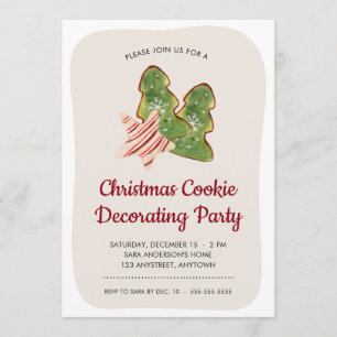 God jul, dekorera Party Inbjudningar