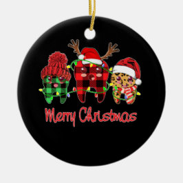 God jul Dental Assistant Tooth Leopard Julgransprydnad Keramik