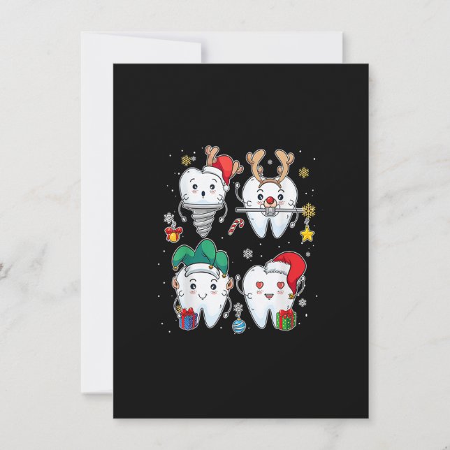 God jul Dentist Assistant Teet Inbjudningar (Framsida)