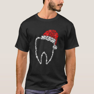 God jul Dentist Dental Tooth Teeth Santa H T Shirt
