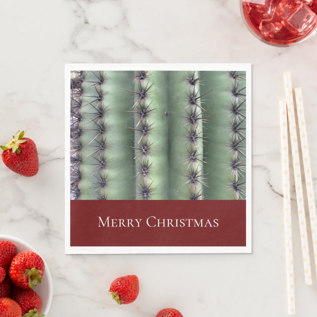 God jul Desert Cactus Southwest Pappersservett (Insitu)