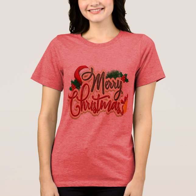 God jul design för Helgdag Gifts t shirt. T Shirt (Framsida)