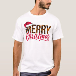 God jul Design med Santa Hat T Shirt