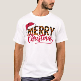 God jul Design med Santa Hat T Shirt