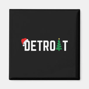 God Jul Detroit Goda Helger Michigan Sa Magnet