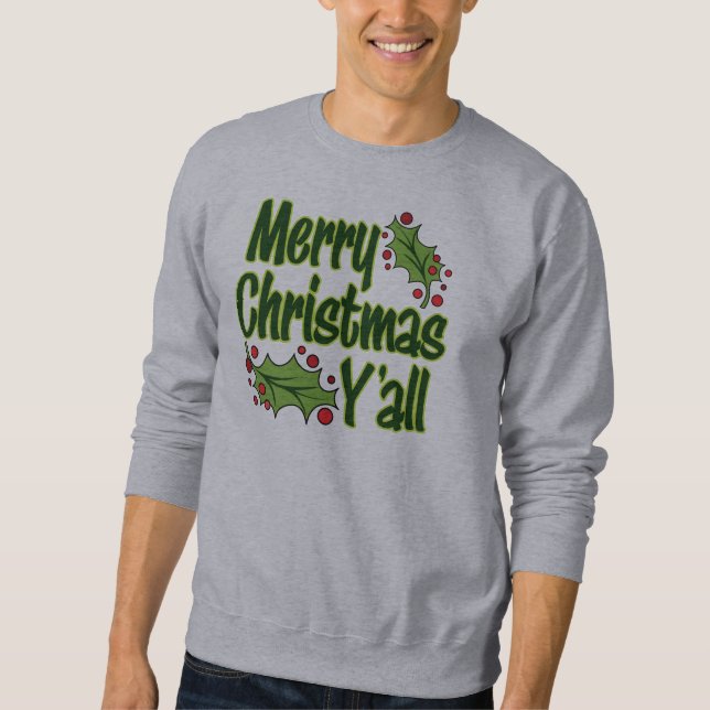 God jul dig! lång ärmad tröja (Framsida)