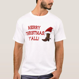God jul dig - Santa känga (vitbaksida) Tee Shirt