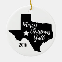 God jul dig Texas julprydnad Julgransprydnad Keramik