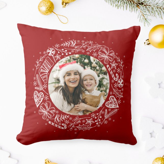 God jul Din frö av Guld-fotofrö Kudde (Skapare uppladdad)