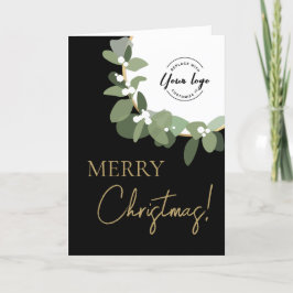 God jul Din Logotyp Modern Wandeine Lodrät Helgkort