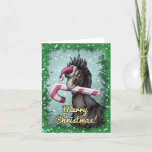 God Jul Dinosaur Kort