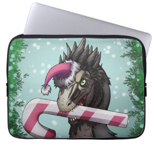 God jul Dinosaur Laptop Fodral