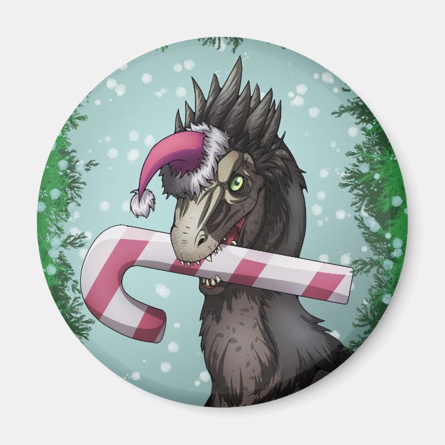 God jul Dinosaur Magnet (Framsidan)