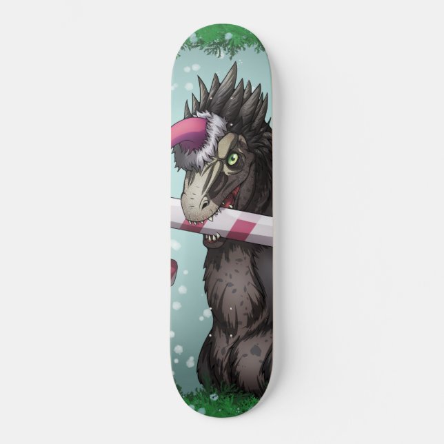 God jul Dinosaur Mini Skateboard Bräda 18,5 Cm (Framsida)