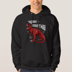God Jul Dinosaurie Hoodie