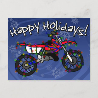 God Jul Dirt Bike Helg Vykort