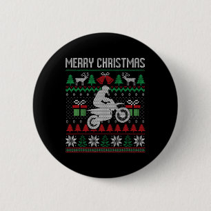 God jul Dirt Bike Santa Funny Family Match Knapp