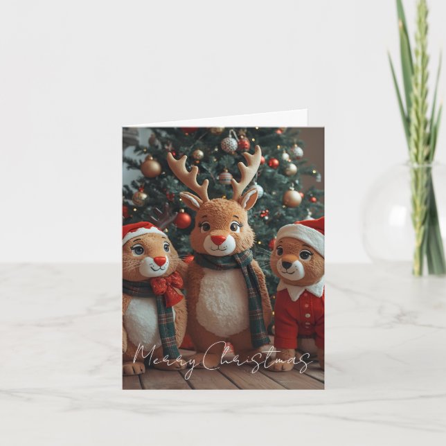 God Jul Djur Julkort Helgkort (Framsida)