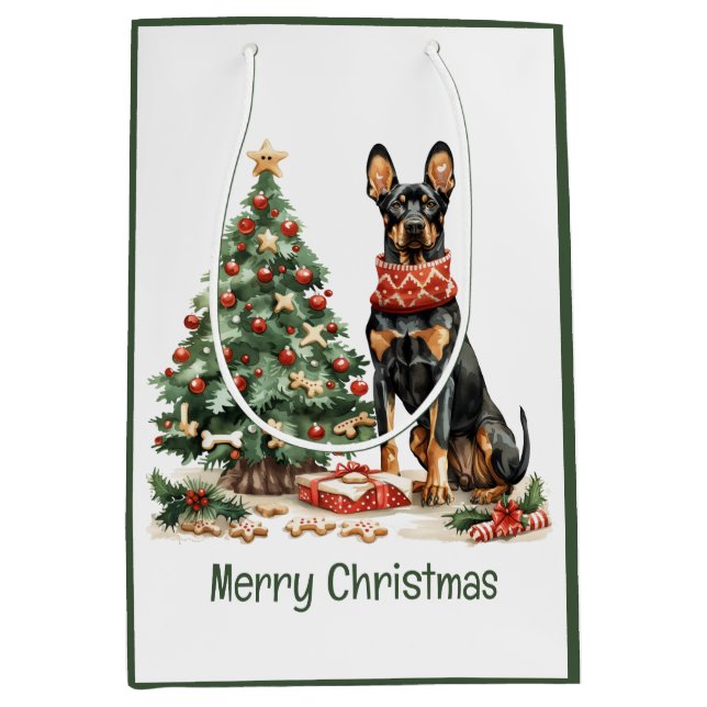 God Jul Dobermann Hundar (Framsidan)