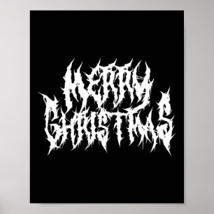 God jul. Död Metall Poster