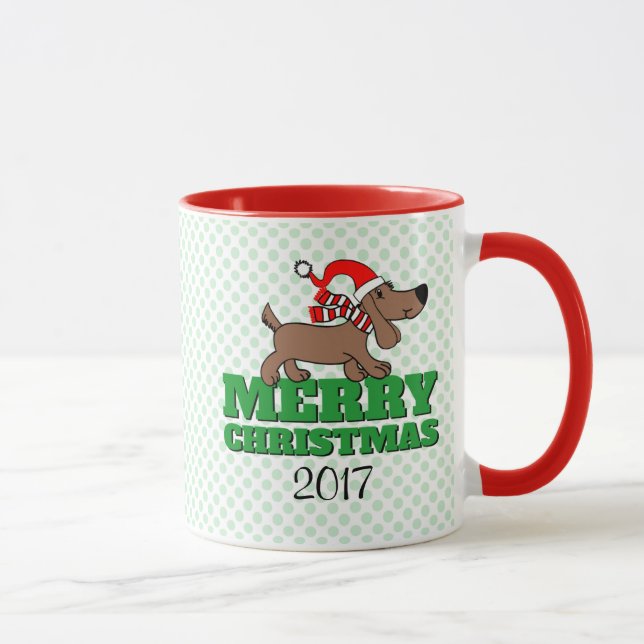 God jul Doggie 11 oz Combo Mugg (Höger)