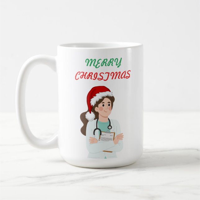 God Jul Doktor Uppskattningshelg Design Kaffemugg (Vänster)