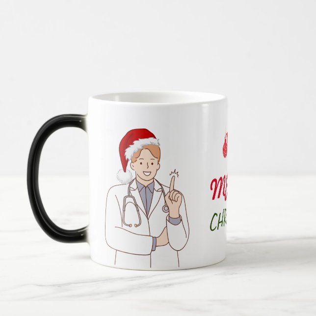 God Jul Doktors Värdighetsfirande Högtidsdesign Magisk Mugg (Vänster)