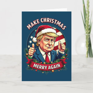 God jul Donald Trump-julkort Helgkort