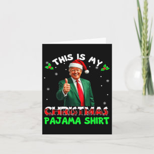 God jul Donald Trump Santa Det här är min jul Kort