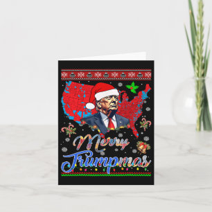 God jul Donald Trump Santa Family Julafton Kort