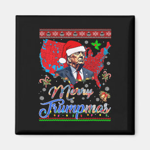 God jul Donald Trump Santa Family Julafton Magnet
