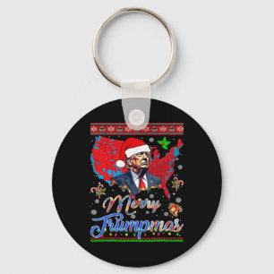 God jul Donald Trump Santa Family Julafton Nyckelring