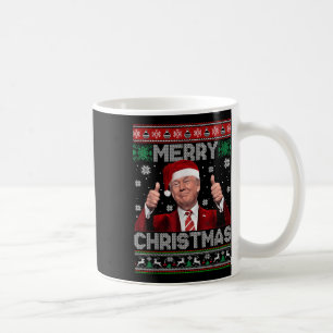 God jul Donald Trump Santa Family Julafton Ugl Kaffemugg