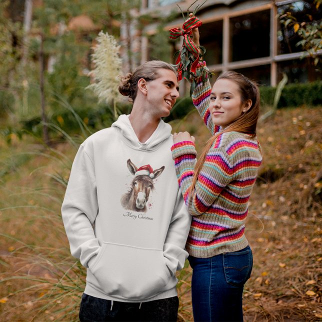 God Jul Donkey, anpassningsbar Hoodie (Skapare uppladdad)