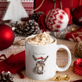 God Jul Donkey, anpassningsbar Mugg